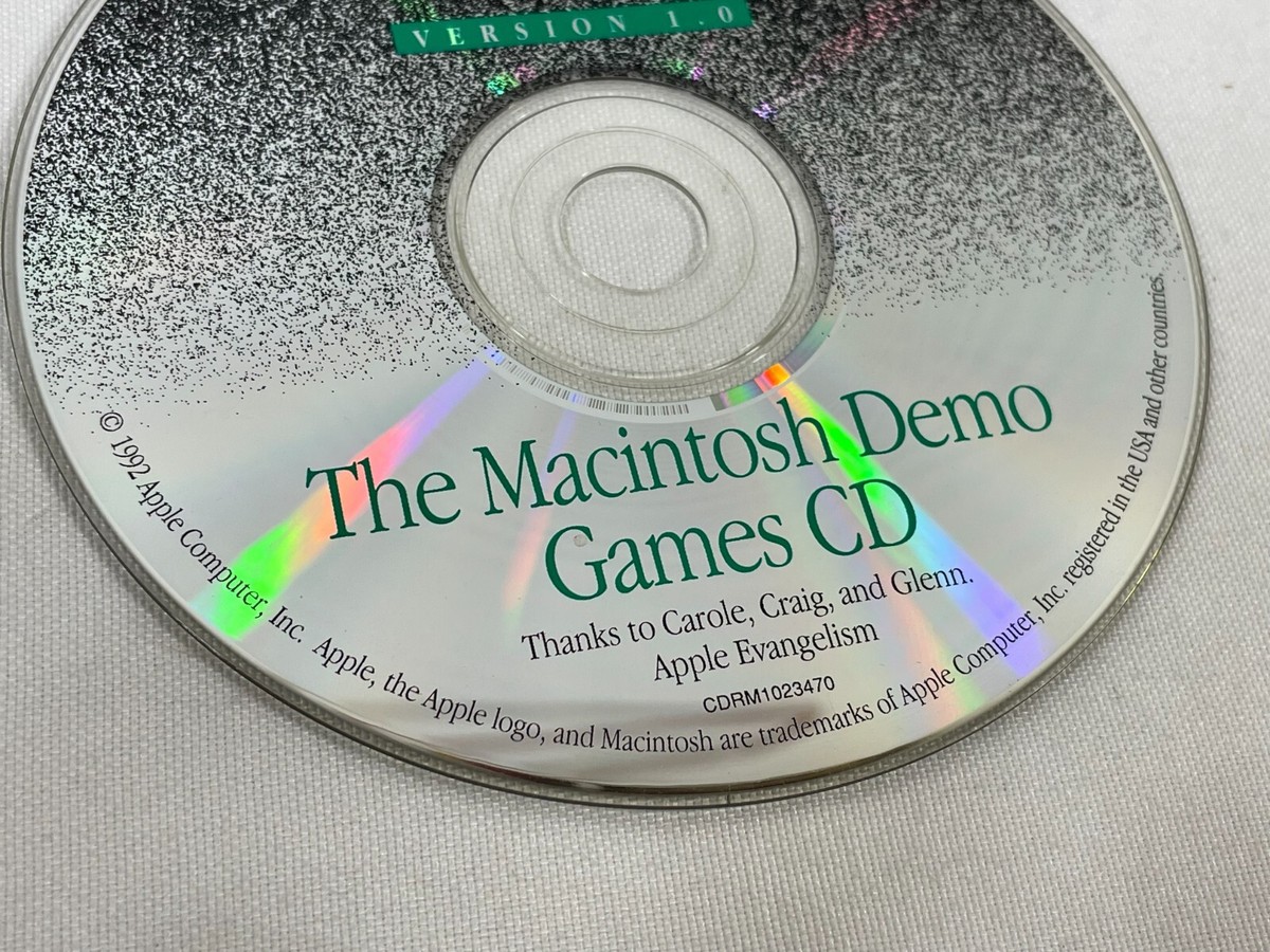 Vintage 1992 Apple Macintosh Demo Applications & Games CD-ROM