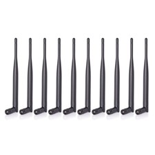 10-PCS Dual Band 2.4GHz 5GHz 6dBi SMA Male WiFi Antenna for Security IP Camera