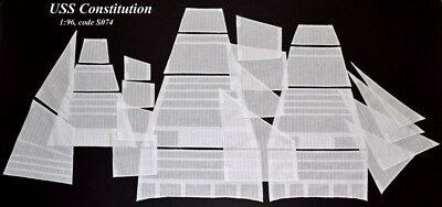Revell USS Constitution, United States 1:96 - set of Standard sails for model