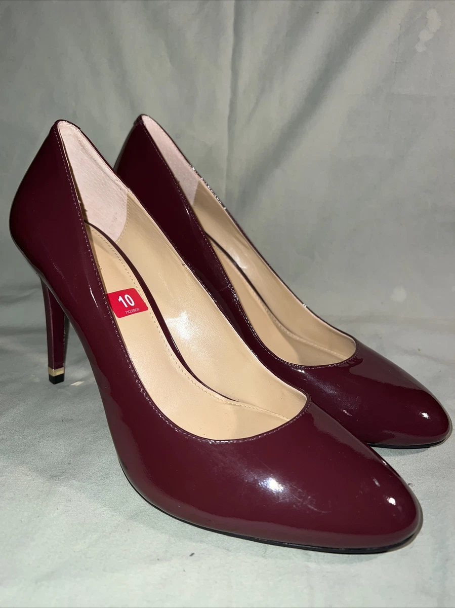 Michael kors burgundy on sale pumps