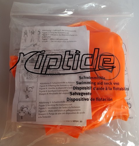 Riptide aufblasbare Schwimmweste Schwimmhilfe Gr. L 60-90kg Erwachsene Neu - Bild 3 von 4