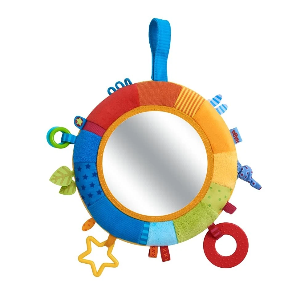 HABA Rainbow Mirror Baby Toy Multi Sensory Development Tummy Time Plaything