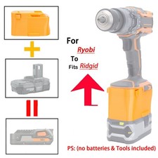 New Battery Adapter For Ryobi 18V Lithium-Ion Battery For Ridgid 18V AEG Tools