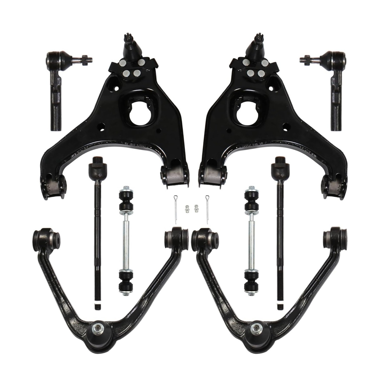 Front Suspension Kit Upper Lower Control Arms, for GMC Sierra Chevy Silverado
