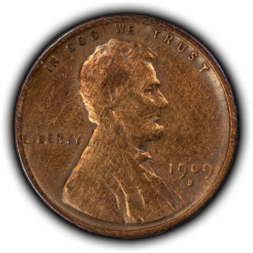 1909-S 1c Lincoln Wheat Small Cent - VG - SKU-Y6537