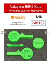 OMK748132 1:48 Omask Wheel Bay Plugs - B5N2 Kate HAS kit 