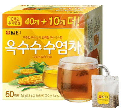 Damtuh Korean Corn Silk Tea 옥수수 수염차 - Caffeine Free Nutty Herbal Tea Bags