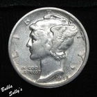 1945 S Micro S Mercury Dime EXTREMELY FINE