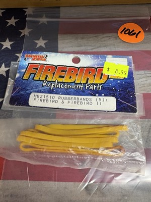 HobbyZone HBZ1510 Yellow Rubberbands for: Firebird And Firebird II 5pc.