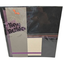 Halloween 2-Sided Page 12x12 Premade Scrapbook Page Happy Halloween Spooky