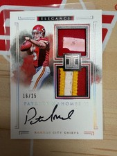 2017 Panini Impeccable Patrick Mahomes II RC Dual Helmet & Patch AUTO #/25 (DC)