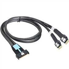 Professional Grade Server Cable from 8i to 2x SFF 8654 4i for Stable