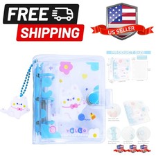 20 Sheets 40 Pockets 3 Inch Mini Photo Album in Loose Leaf Refillable 3-Rings...