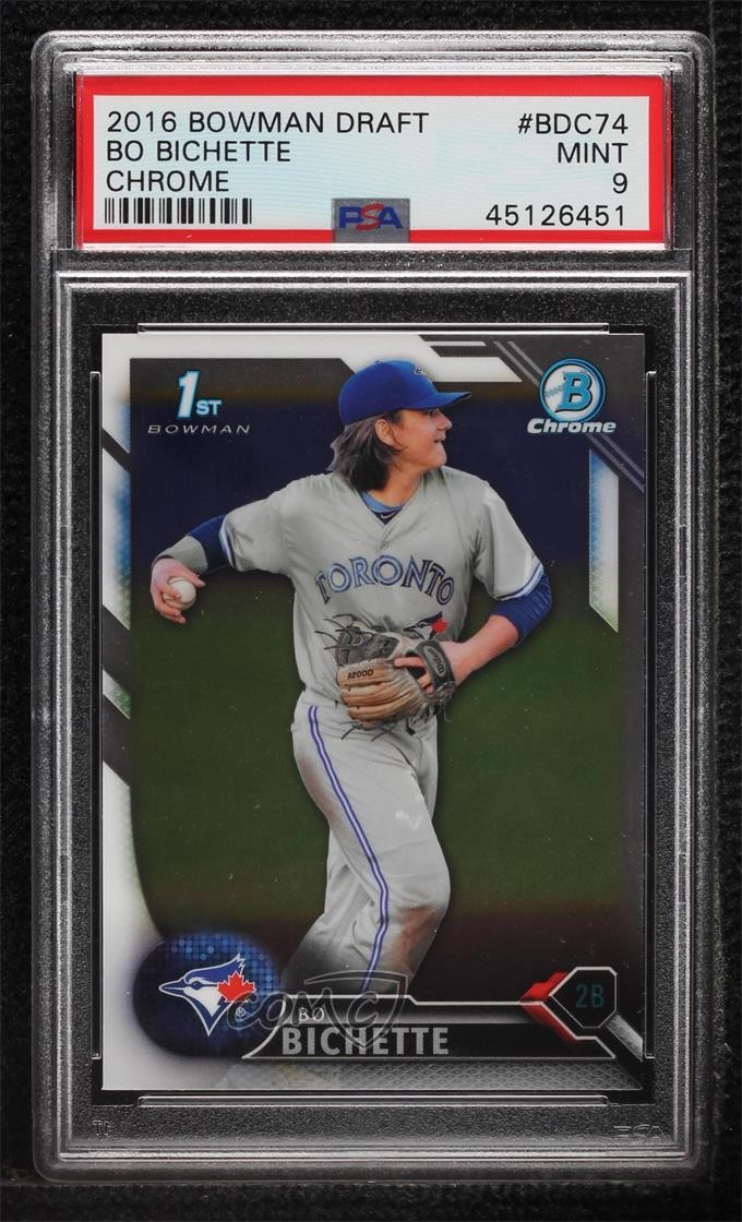 2016 Bowman Draft Chrome Draft Picks Bo Bichette #BDC-74 PSA 9 MINT 09i6