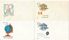 Australia 1962 1963 Royal FDC Cover x4 UNUSED inc Tasmania Tiger