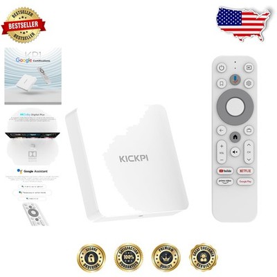 KP1 4K Android 11 TV Box, 2GB/32GB, Chromecast Built-in, Dolby Vision, Voice ...