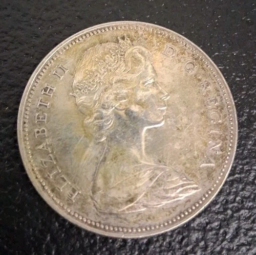 1966 Canada 80% Silver Dollar Coin $1 BU - Queen Elizabeth II