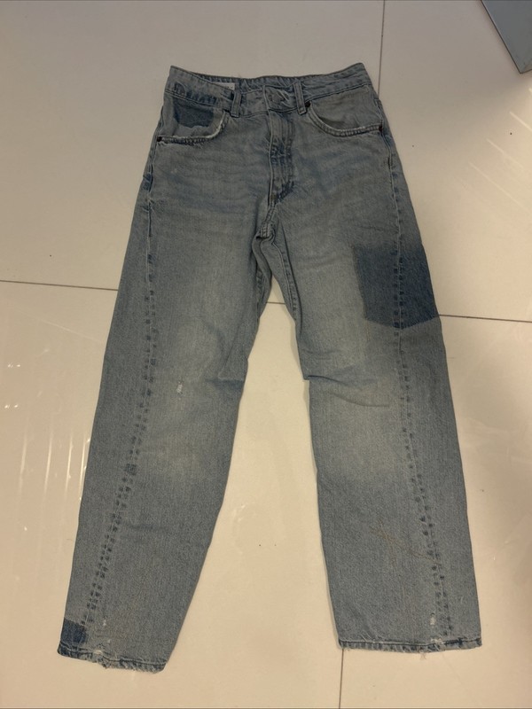 New ZARA Women's Comfort Straight Blue Jeans Size 2