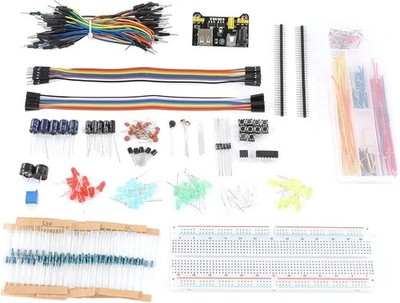 Elektronik Komponentenset Starter Fun Sortiment 830 Tie Points Breadboard
