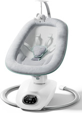 Cocosway Electric Baby Swing for Infant, 180  Rotating Seat, 6 Parent-Like Sway