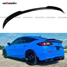 FIT 2022-2025 HONDA CIVIC HATCHBACK FL2 FL5 V2 GLOSSY BLACK TRUNK SPOILER WING