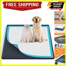 Pee Pad Tray Holder for Dogs,Non-Slip Silicone Dog Puppy Pad Holder,24 x 24 S...