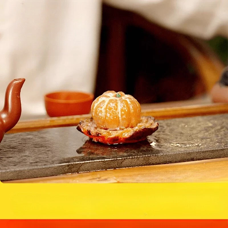 Juego de té para mascotas de té naranja cambiante de color boutique de 1 pieza decoración de mesa de té Foto 2 de 4