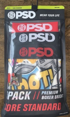 PSD 3 Pack Boxer Briefs Warface Loot Sz M