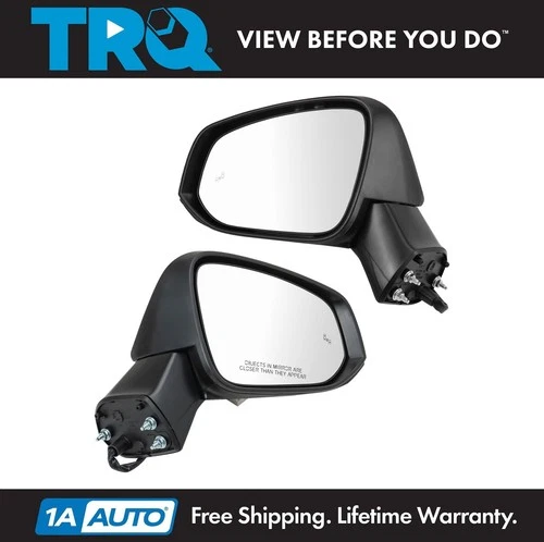 TRQ Mirror Set Fits 2019-2021 Toyota RAV4 2021 RAV4 Prime