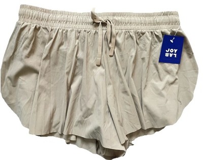 LAB JOY Flowy 2-in-1 Running Shorts Women s Large Gold NWT 