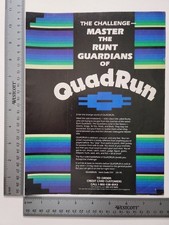 Quad Run Master Runt Guardians Vintage 1980S Print Advertisement