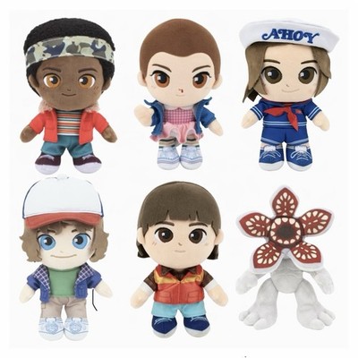 Stranger Things 8  Plush Set Of 6 Steve, Eleven, Dustin, Lucas, Demogorgon, Will