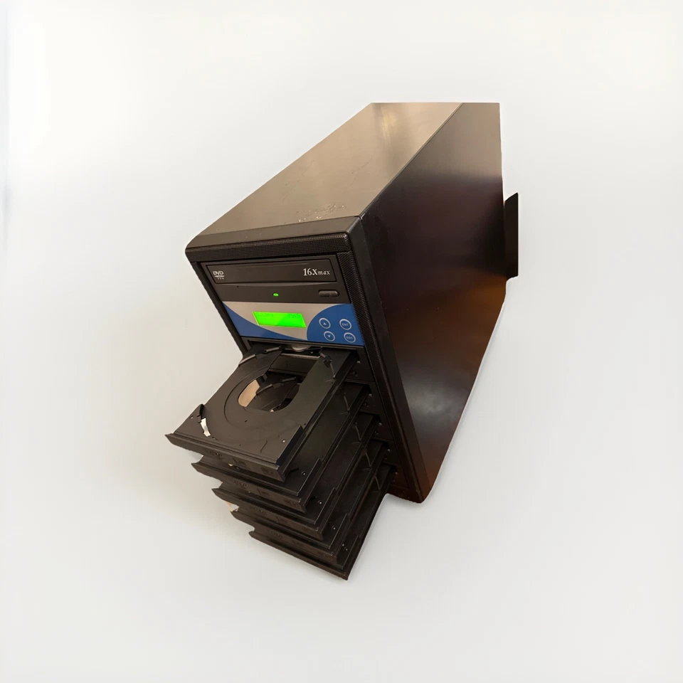 DVD CD Duplicator Tower 1 to 5 Target Burner Multiple Disc Copier 16x - TESTED - Image 3 of 4