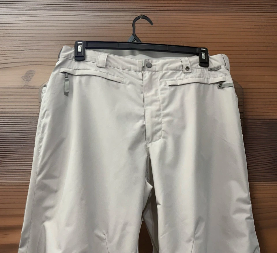 Burton Women’s Size L 34x32  Beige Dryride Snowboard Ski Pants Adjustable Waist - Image 2 of 4
