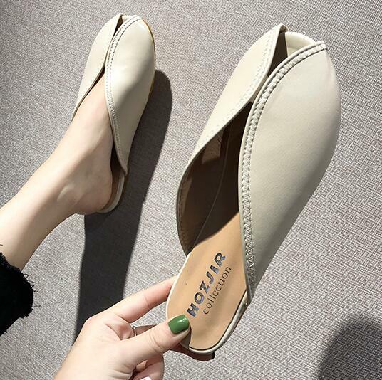 PANTOFOLA D’ORO Mocassini da donna alla moda mules casual in pelle PU ciabatte scarpe basse décolleté