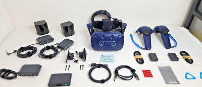 HTC Vive Pro EYE VR Headset Full Kit w/ 2.0 Controllers and 2.0 Base Stations