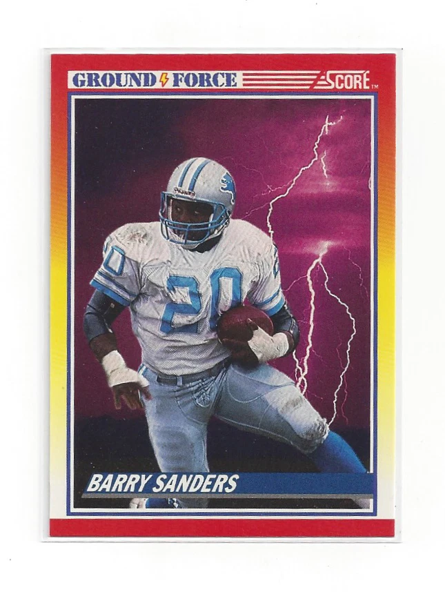 Barry Sanders 1990 Score Ground Force #325 Lions HOF 🔥 Iconic Insert NFL