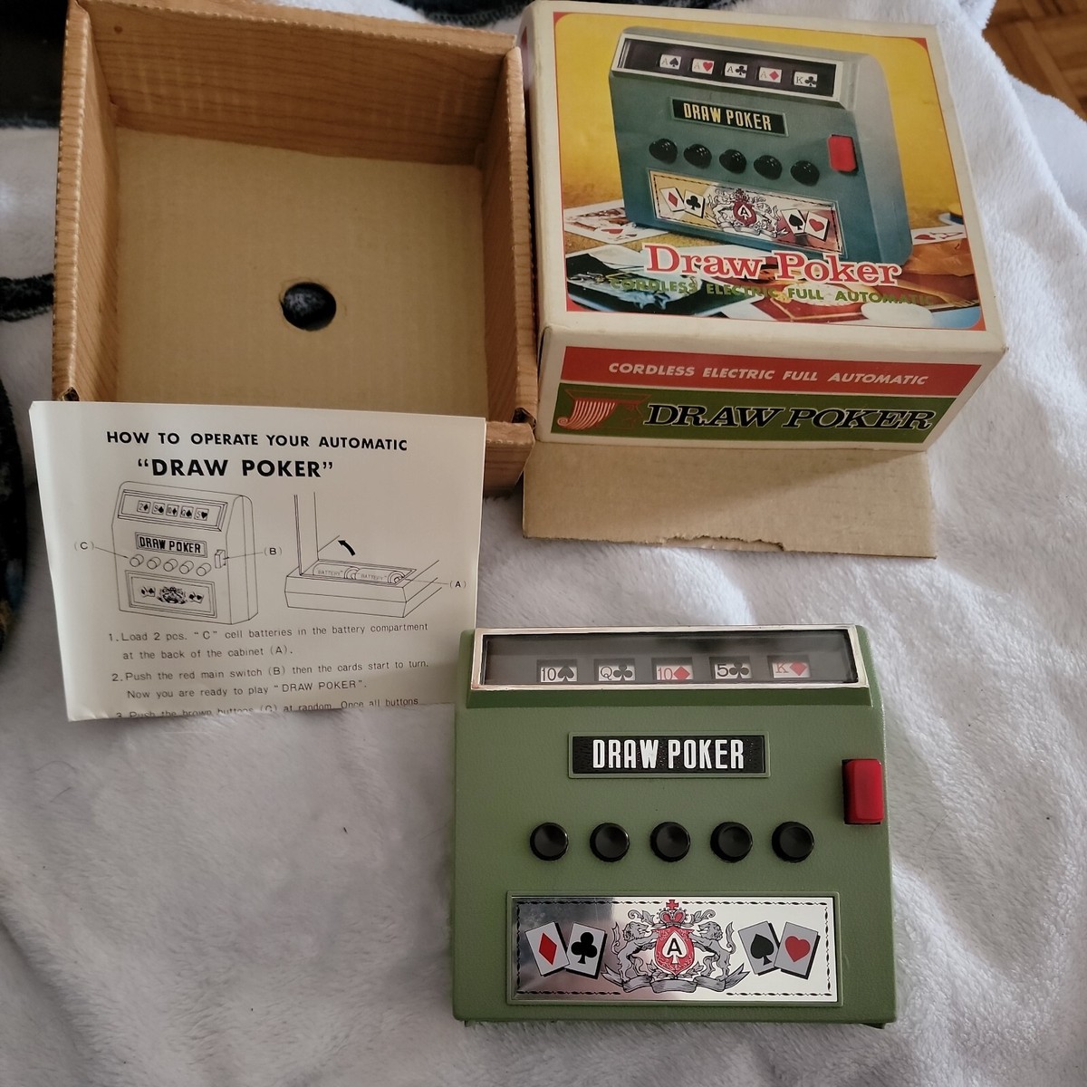 Vintage 1971 Waco Draw Poker Cordless Electric Full Automatic