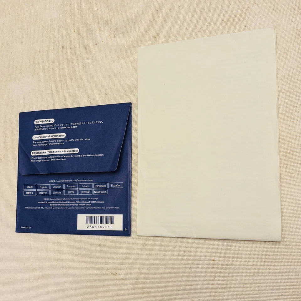 NERO EXPRESS 6 Software CD Multilingual for Win 98 2000 XP for Sony DVD Handycam - Image 3 of 4