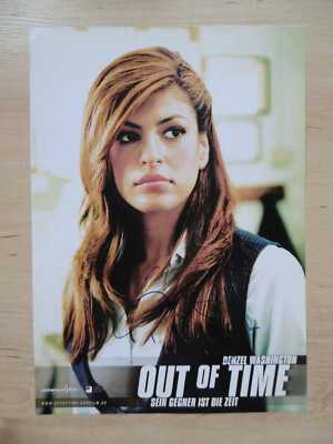 Eva Mendes Autogramm signed A4 Lobbycard ''Out Of Time''