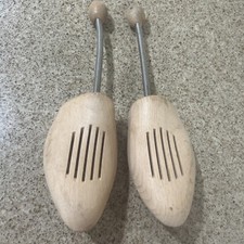 Vintage Wooden Shoe Tree Wood Form Insert Stretcher West Germany