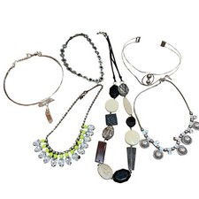 Lot 6 Colliers Neufs Destockage Bijoux Fantaisie