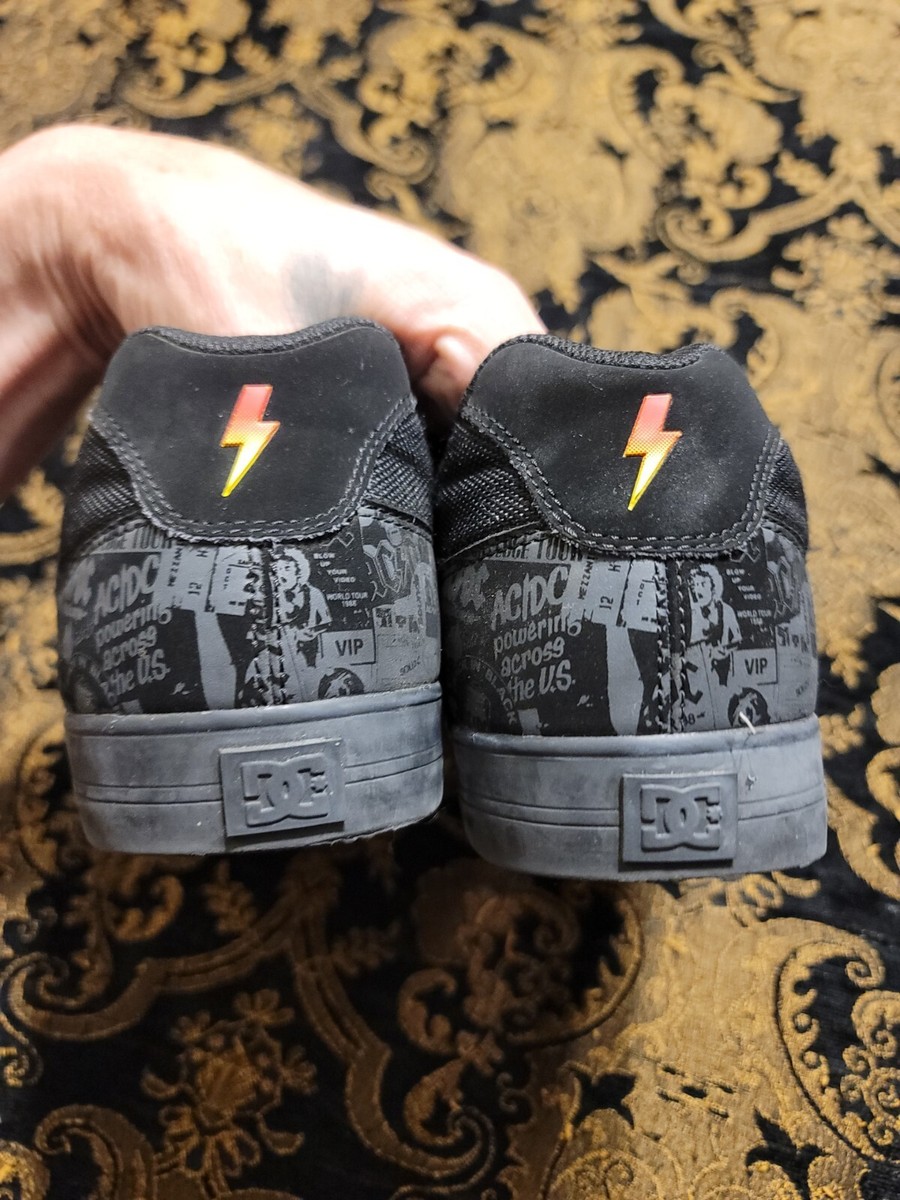 DC Shoes x AC/DC Black Skate Sneakers Men's Size 11.5 Limited Edition Rock  Band | eBay