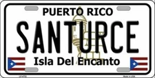 Santurce Puerto Rico License Plate / Sign / Plaque