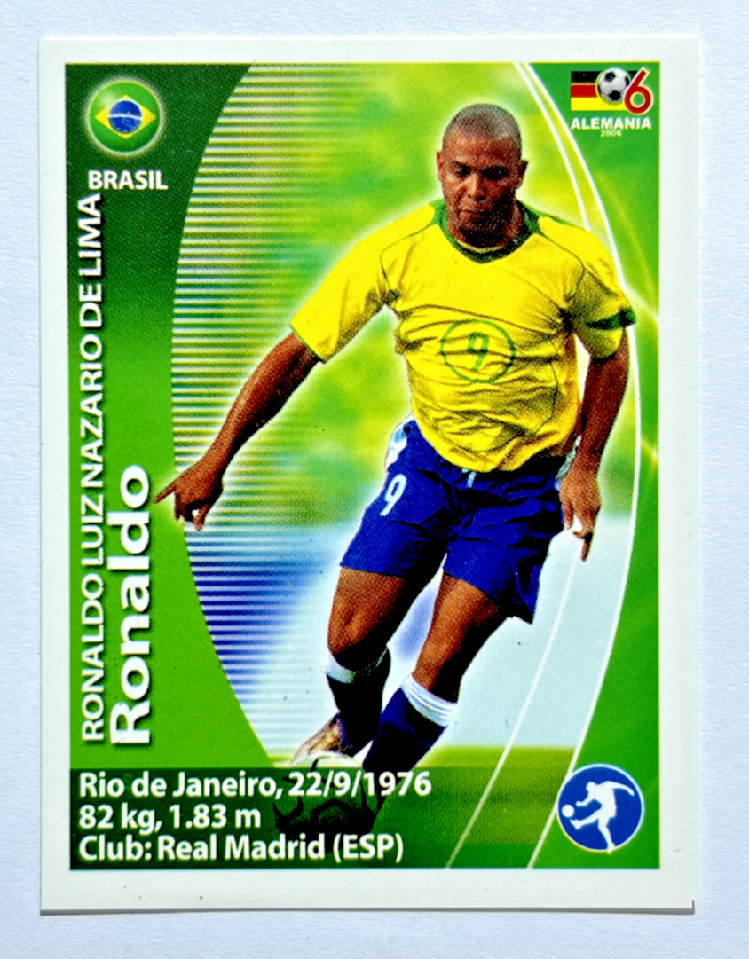 2006 Navarrete Germany World Cup FIFA Action #338 RONALDO Brazil