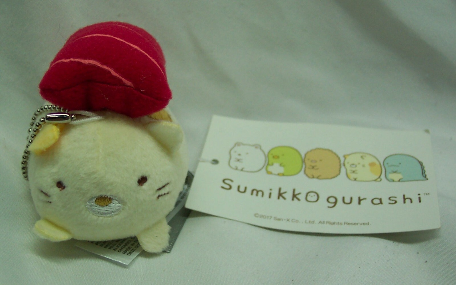 sumikko gurashi sushi keychain