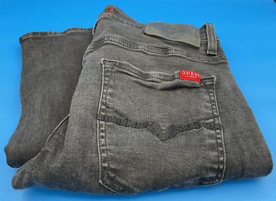 GUESS Skiny Strech Women's Denim Jeans Size 29x28.5 Black NICE Free Shipping!