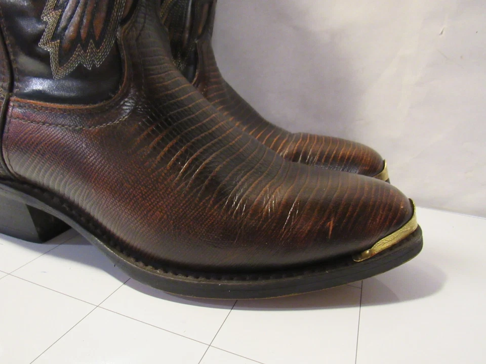 Bota de Vaquero Para Hombre Estampados Laredo 12" 68082 Para Hombre 9 D Marrón F72K Foto 4 de 4