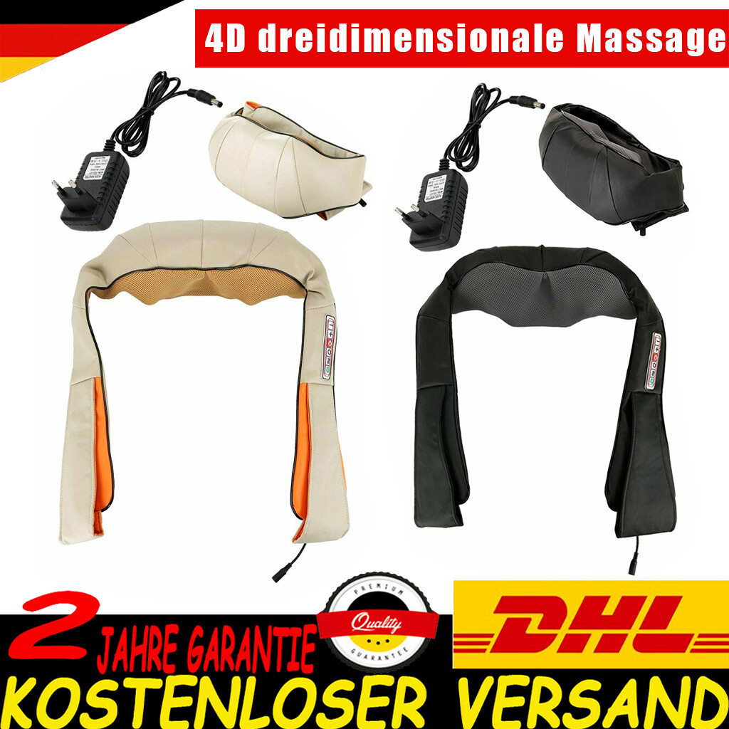 Schulter Massagegerät Shiatsu Nackenmassagegerät mit Wärmefunktion für Rücken DE
