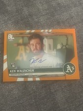 2023 Topps Big League SSP Orange Autograph Ken Waldichuk Rookie, mint, Fresh